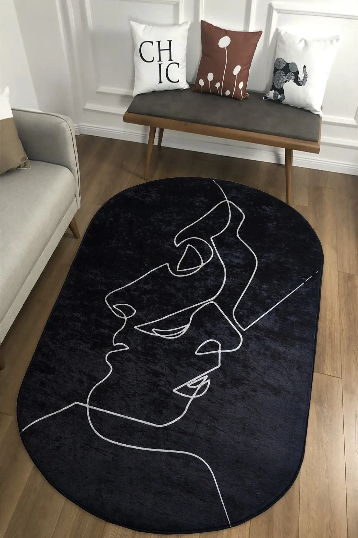DOLBOVI digital printed non-slip Dot base machine washable black face drawing carpet yo-d575
DOLBOVI digital printed non-slip Dot base machine washable black face drawing carpet yo-d575