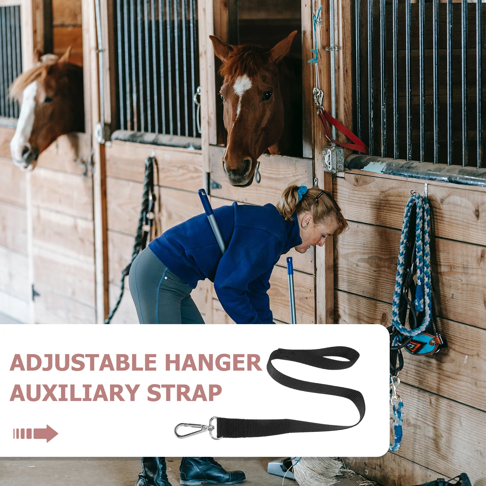 Horse Bucket Adjustable Wear-Resistant Feeder Hanger For Reusable Feeder Hanger Stable Pasture Use Portable Bucket Accessories
Horse Bucket Adjustable Wear-Resistant Feeder Hanger For Reusable Feeder Hanger Stable Pasture Use Portable Bucket Accessories