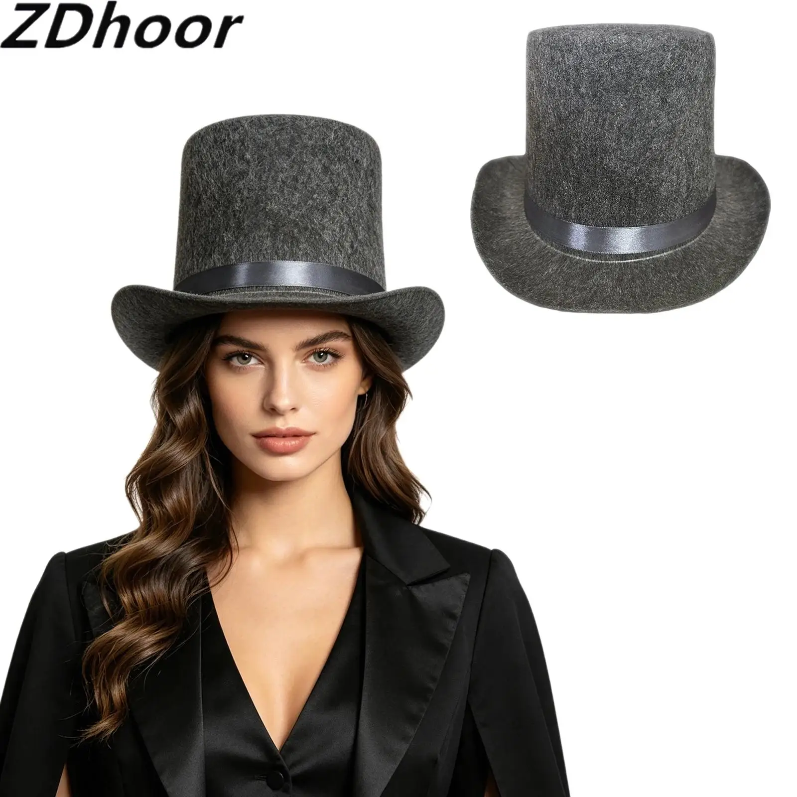 1Pcs High Top Hat Rolled Brim Solid Color Top Hat Tuxedo Costume Magician Gentlemen Hat for Halloween Festival Parties
1Pcs High Top Hat Rolled Brim Solid Color Top Hat Tuxedo Costume Magician Gentlemen Hat for Halloween Festival Parties