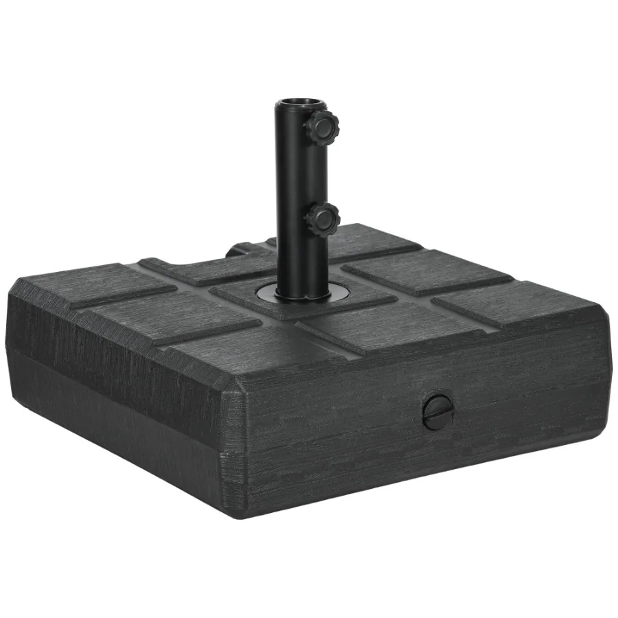 88 lbs. Fillable Umbrella Base with Steel Umbrella Holder for 1.25 1.5 or 2 Umbrella Poles Square Reversible Heavy Duty Market
88 lbs. Fillable Umbrella Base with Steel Umbrella Holder for 1.25 1.5 or 2 Umbrella Poles Square Reversible Heavy Duty Market