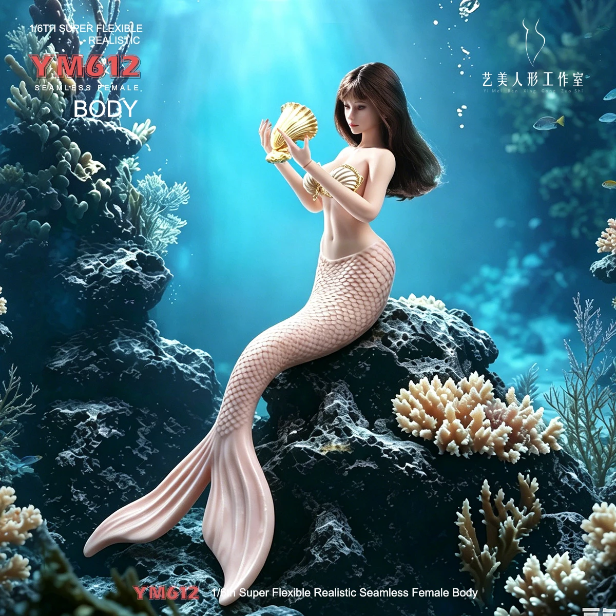 YM612 1/6 Scale Mermaid Muscle Female Seamless Body Large Breast Super Flexible 12'' Soldier Action Figure Dolls Toy
YM612 1/6 Scale Mermaid Muscle Female Seamless Body Large Breast Super Flexible 12'' Soldier Action Figure Dolls Toy