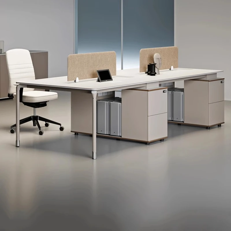 Staff office desk and chair combination simple modern four-person office staff office light luxury screen
Staff office desk and chair combination simple modern four-person office staff office light luxury screen
