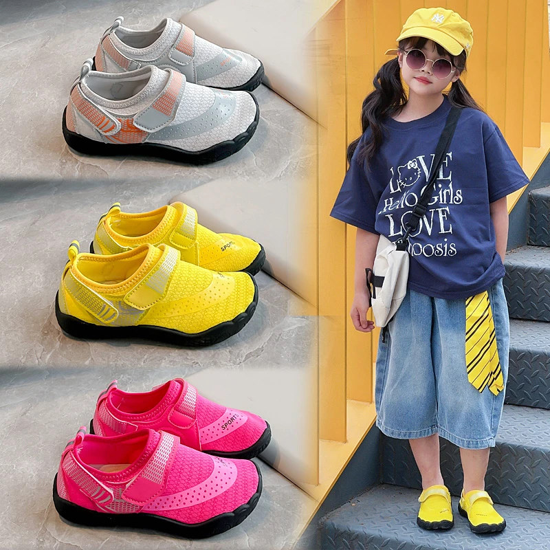 Childrens Quick Dry Aqua Shoes Non Slip Mesh Beach Sandals Lightweight Summer Water Sneakers for Boys Girls Outdoor Kids Sandals
Childrens Quick Dry Aqua Shoes Non Slip Mesh Beach Sandals Lightweight Summer Water Sneakers for Boys Girls Outdoor Kids Sandals