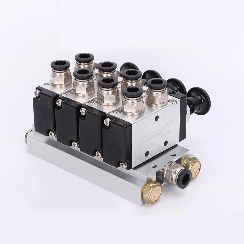 4R210-08 2F-10F Manual Valve 2 Way 5 Position Push And Pull Pneumatic Switch Of Directional Valve Combination Valve Manifold
4R210-08 2F-10F Manual Valve 2 Way 5 Position Push And Pull Pneumatic Switch Of Directional Valve Combination Valve Manifold