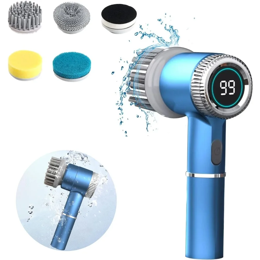 Электрический роторный очиститель полов с 6 беспроводными чистящими щетками и сменными чистящими насадками.
Электрический роторный очиститель полов с 6 беспроводными чистящими щетками и сменными чистящими насадками.