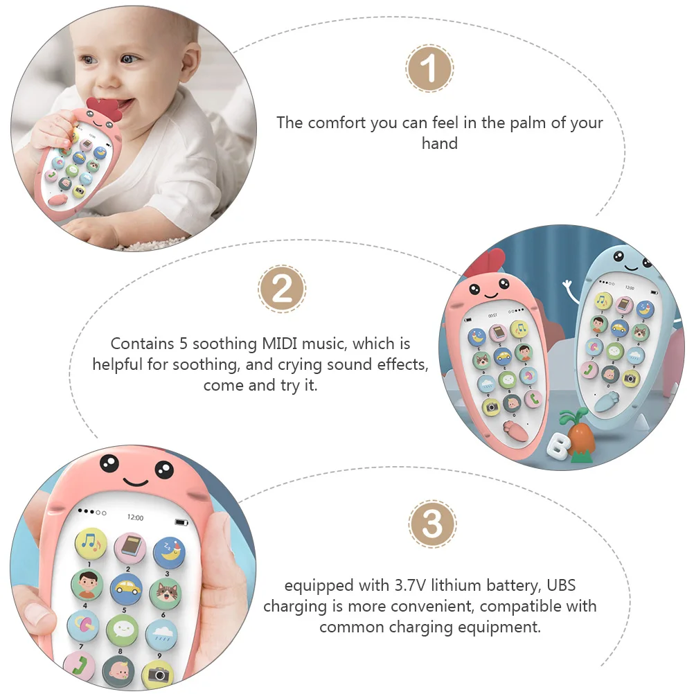 Early Childhood Education Phone Toy Kids Educational Abs Mobile 5 Music USB Charging Soft Material Housekeeping Play
Early Childhood Education Phone Toy Kids Educational Abs Mobile 5 Music USB Charging Soft Material Housekeeping Play
