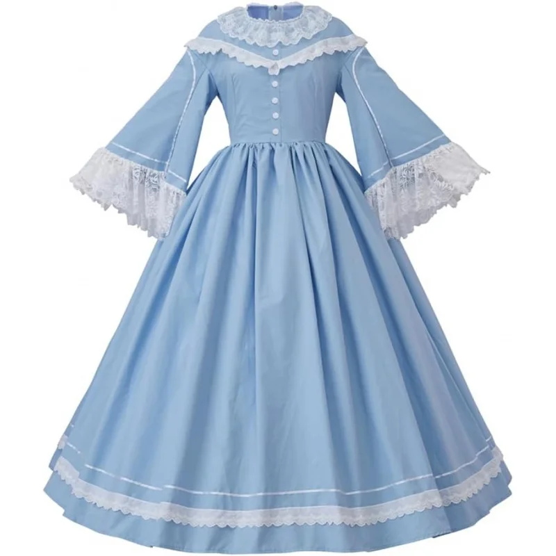 Women's Victorian Civil War Dress Costume Vintage Reenactment Historical Dresses Southern Belle Costumes Ball Gown
Women's Victorian Civil War Dress Costume Vintage Reenactment Historical Dresses Southern Belle Costumes Ball Gown