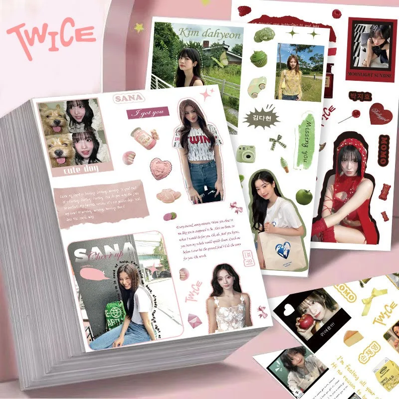 8PCS TWICE Creative Stickers Anime Peripherals DIY Decor Decals for Journal Notebook Phone Luggage Desktop Collectible Supplies
8PCS TWICE Creative Stickers Anime Peripherals DIY Decor Decals for Journal Notebook Phone Luggage Desktop Collectible Supplies