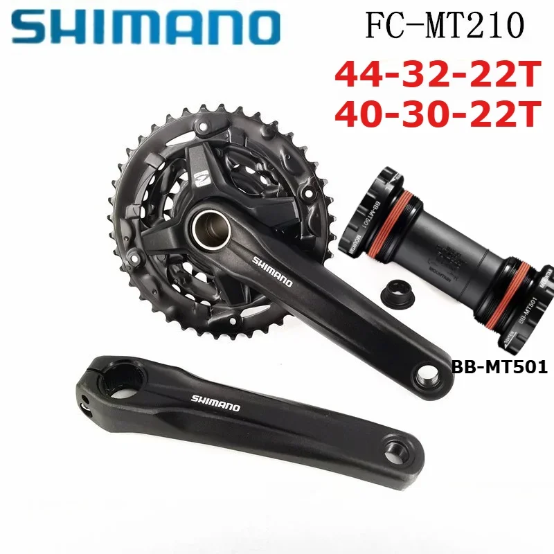SHIMANO FC-MT210 Crankset for Mountain Bikes 3×9 Speed 27 Speed Hollow Integrated Sprocket 40/44T
SHIMANO FC-MT210 Crankset for Mountain Bikes 3×9 Speed 27 Speed Hollow Integrated Sprocket 40/44T