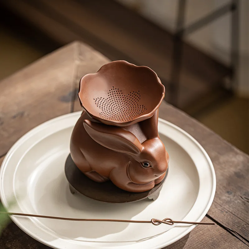 Purple Sand Rabbit Tea Pet Decoration Simple Household Creative Lovely Tea Filter Teaware Accessories Retro Tea Leak Combination
Purple Sand Rabbit Tea Pet Decoration Simple Household Creative Lovely Tea Filter Teaware Accessories Retro Tea Leak Combination