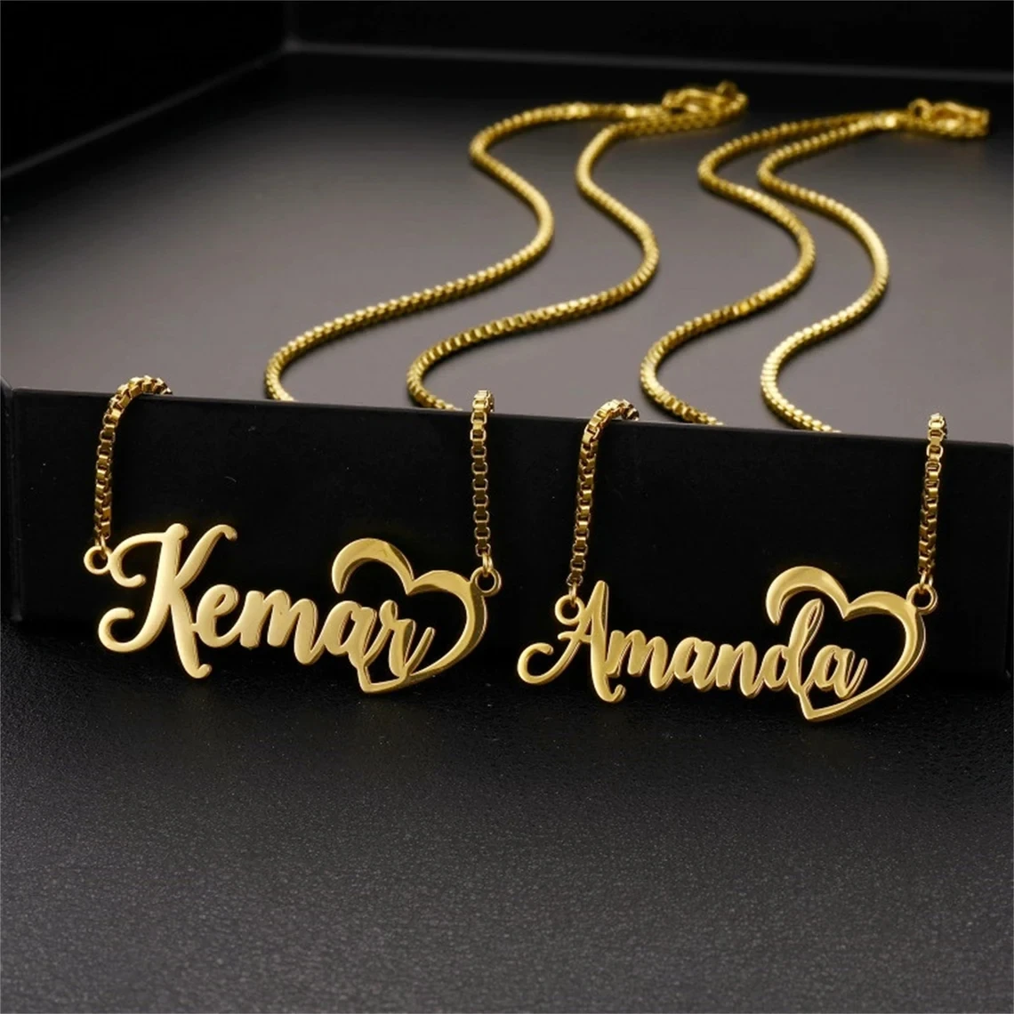 Personalized Custom Name Big Heart Necklace for Women Stainless Steel Crown Butterfly Pendant Box Chain Christmas Jewelry Gift
Personalized Custom Name Big Heart Necklace for Women Stainless Steel Crown Butterfly Pendant Box Chain Christmas Jewelry Gift