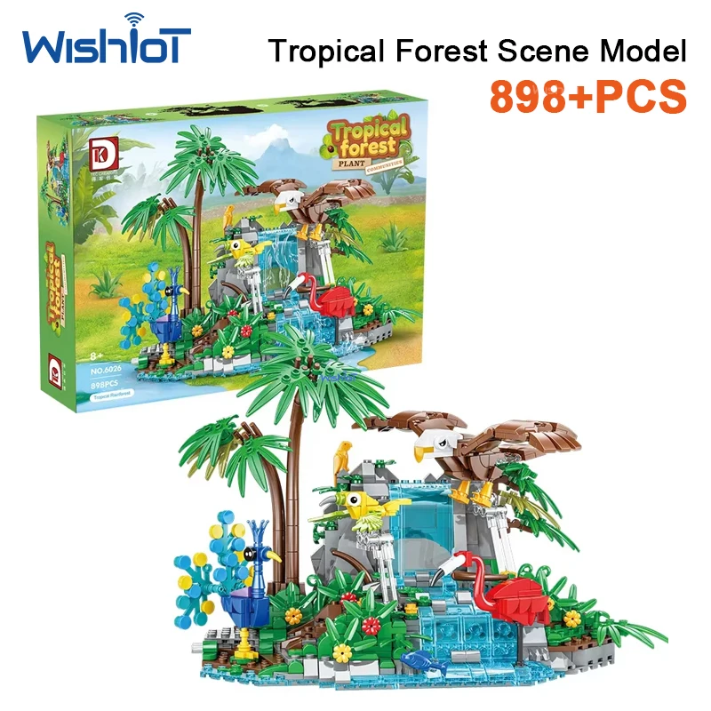 DK6026 898pcs Tropical Forests and Many Birds Small Particle Building Block Assembly Toy Educational Gift for Kids Boys
DK6026 898pcs Tropical Forests and Many Birds Small Particle Building Block Assembly Toy Educational Gift for Kids Boys