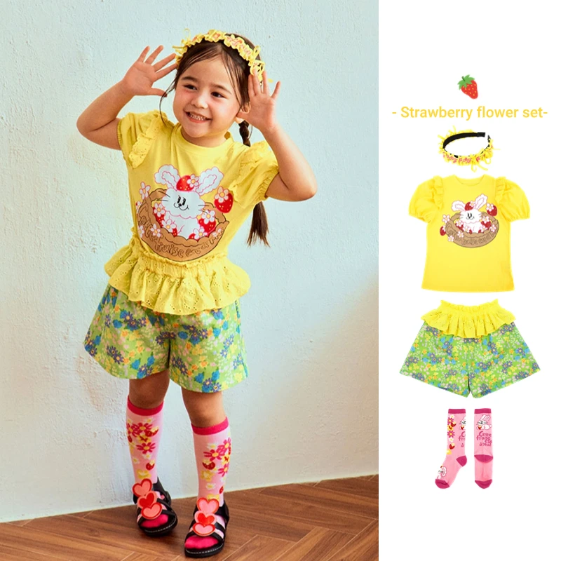 Kids's Girls Yellow Short Sleeve T Shirts Shorts For 2024 New Summer Korean Baby Girl Cotton Tee Top Suit Children's Clothings
Kids's Girls Yellow Short Sleeve T Shirts Shorts For 2024 New Summer Korean Baby Girl Cotton Tee Top Suit Children's Clothings
