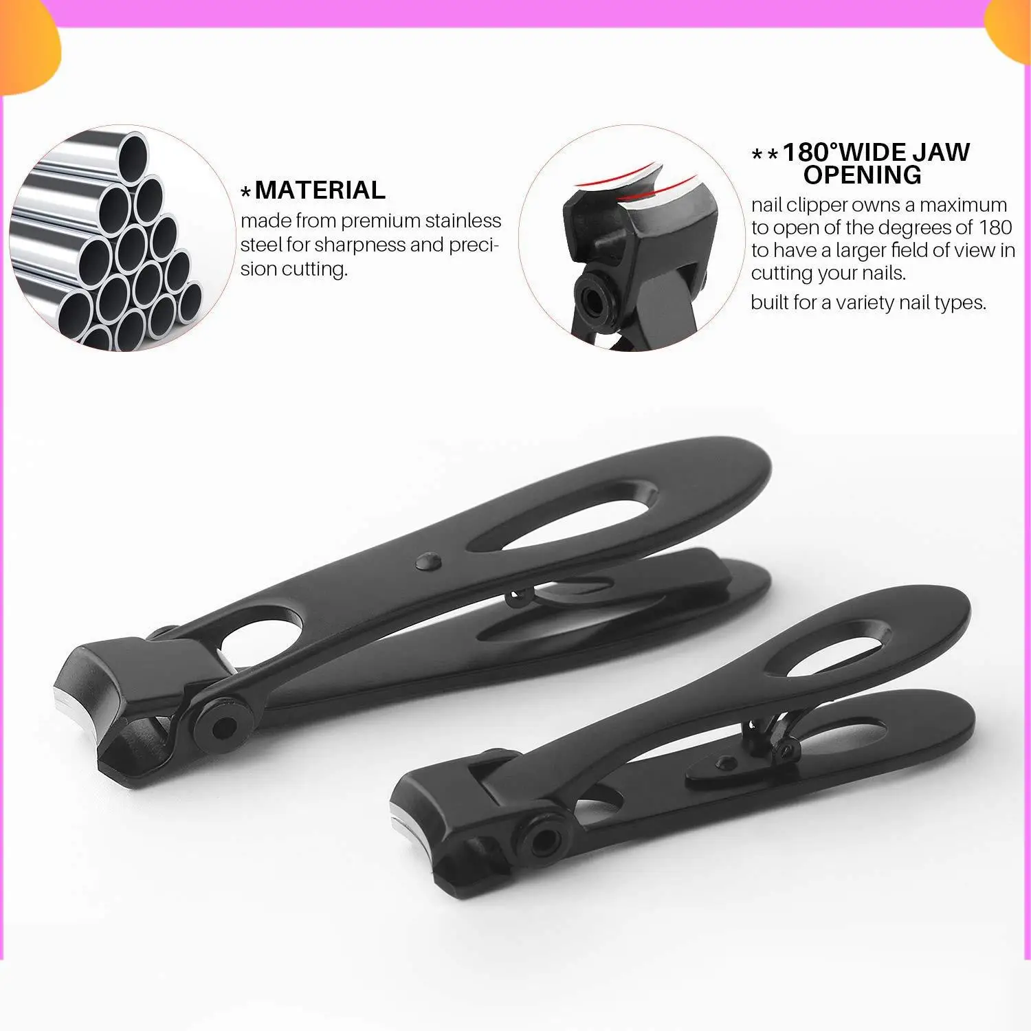 A23P 4Pc Finger Nail And Toe Nail Clippers Set Wide Pliers Suitable For Thick Nails Large And Small Sharp Nail Clippers
A23P 4Pc Finger Nail And Toe Nail Clippers Set Wide Pliers Suitable For Thick Nails Large And Small Sharp Nail Clippers