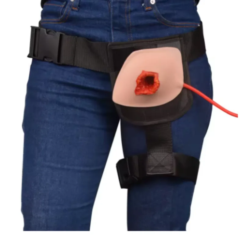 Wearable Gunshot Wound Packing Groin Trainer for First Aid and Military Training
Wearable Gunshot Wound Packing Groin Trainer for First Aid and Military Training