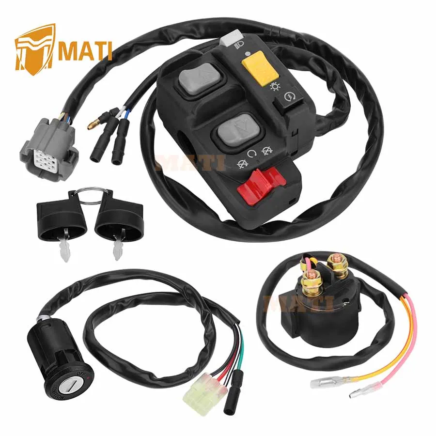 Handlebar Key Starter Relay Switch Kit for Honda Recon 250 ES TRX250TE 2002 2003 2004 Electric Shift 35020-HM8-A50 35100-HM8-000
Handlebar Key Starter Relay Switch Kit for Honda Recon 250 ES TRX250TE 2002 2003 2004 Electric Shift 35020-HM8-A50 35100-HM8-000