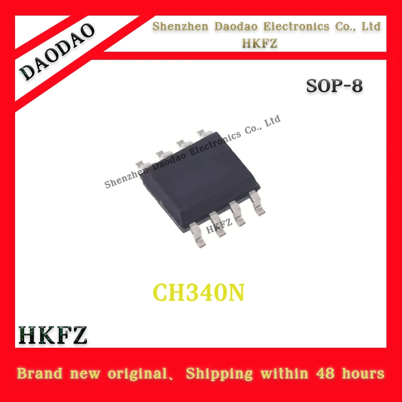 10Pcs CH340N Sop-8 USB Serial Port IC Chip New Original
10Pcs CH340N Sop-8 USB Serial Port IC Chip New Original