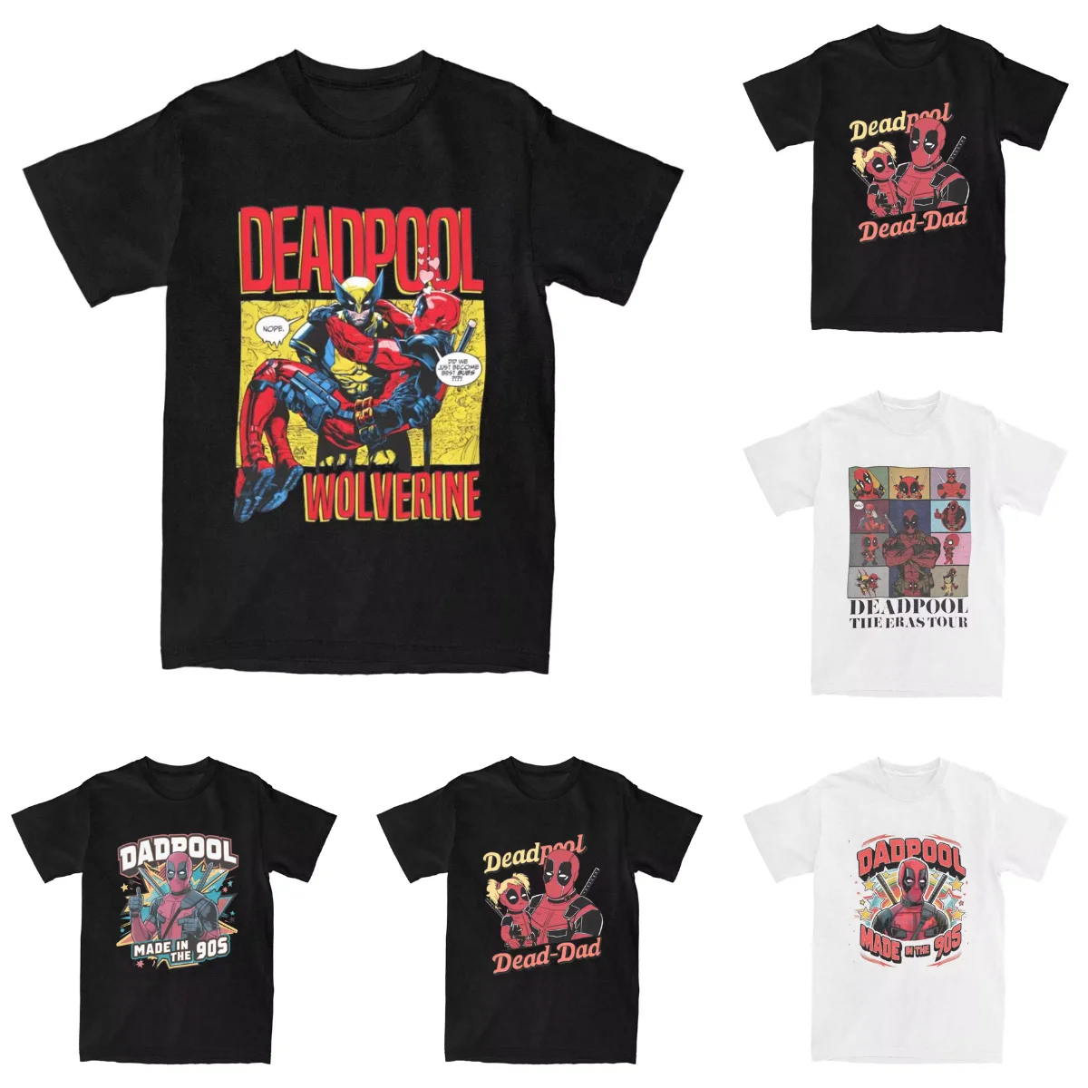 Men Cartoon Deadpools T Shirts Pure Cotton Top Tees Summer Streetwear Short-Sleeved T-Shirt O-Neck Hipster Print Tshirt
Men Cartoon Deadpools T Shirts Pure Cotton Top Tees Summer Streetwear Short-Sleeved T-Shirt O-Neck Hipster Print Tshirt