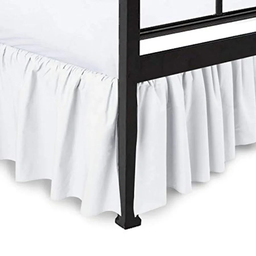 Split Corners Dust Ruffled Bed Skirt -Full 24 Inch Drop Soft Sheen and Luxurious Look - Bed Skirt
Split Corners Dust Ruffled Bed Skirt -Full 24 Inch Drop Soft Sheen and Luxurious Look - Bed Skirt