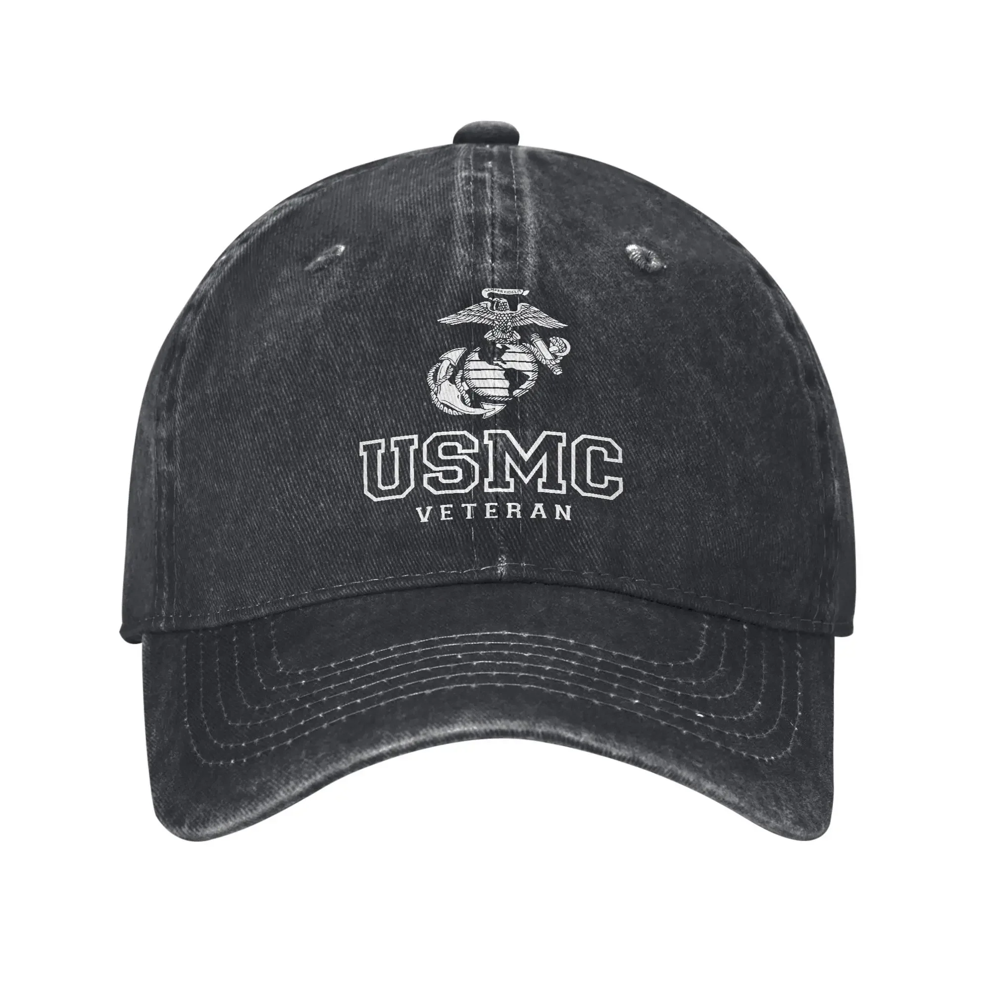 Военные бейсболки Корпуса морской пехоты США USMC, классические потертые джинсовые кепки от солнца для ветеранов, унисекс, стильная уличная регулируемая шляпа
Военные бейсболки Корпуса морской пехоты США USMC, классические потертые джинсовые кепки от солнца для ветеранов, унисекс, стильная уличная регулируемая шляпа
