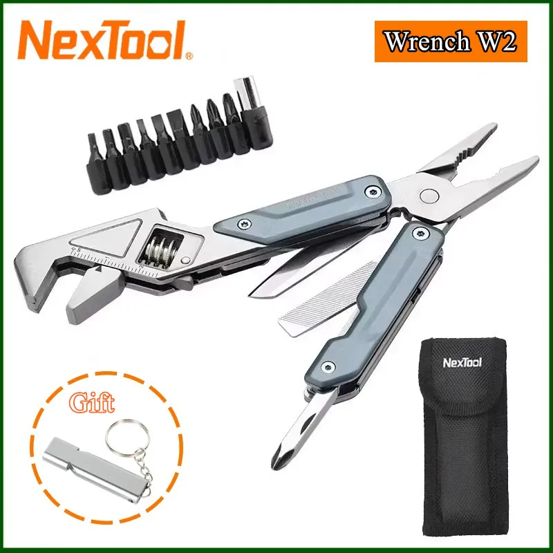 Многофункциональный инструмент NexTool Light Wrench W2 8 в 1: складные плоскогубцы, гаечный ключ, отвертка, для активного отдыха, кемпинга, EDC
Многофункциональный инструмент NexTool Light Wrench W2 8 в 1: складные плоскогубцы, гаечный ключ, отвертка, для активного отдыха, кемпинга, EDC
