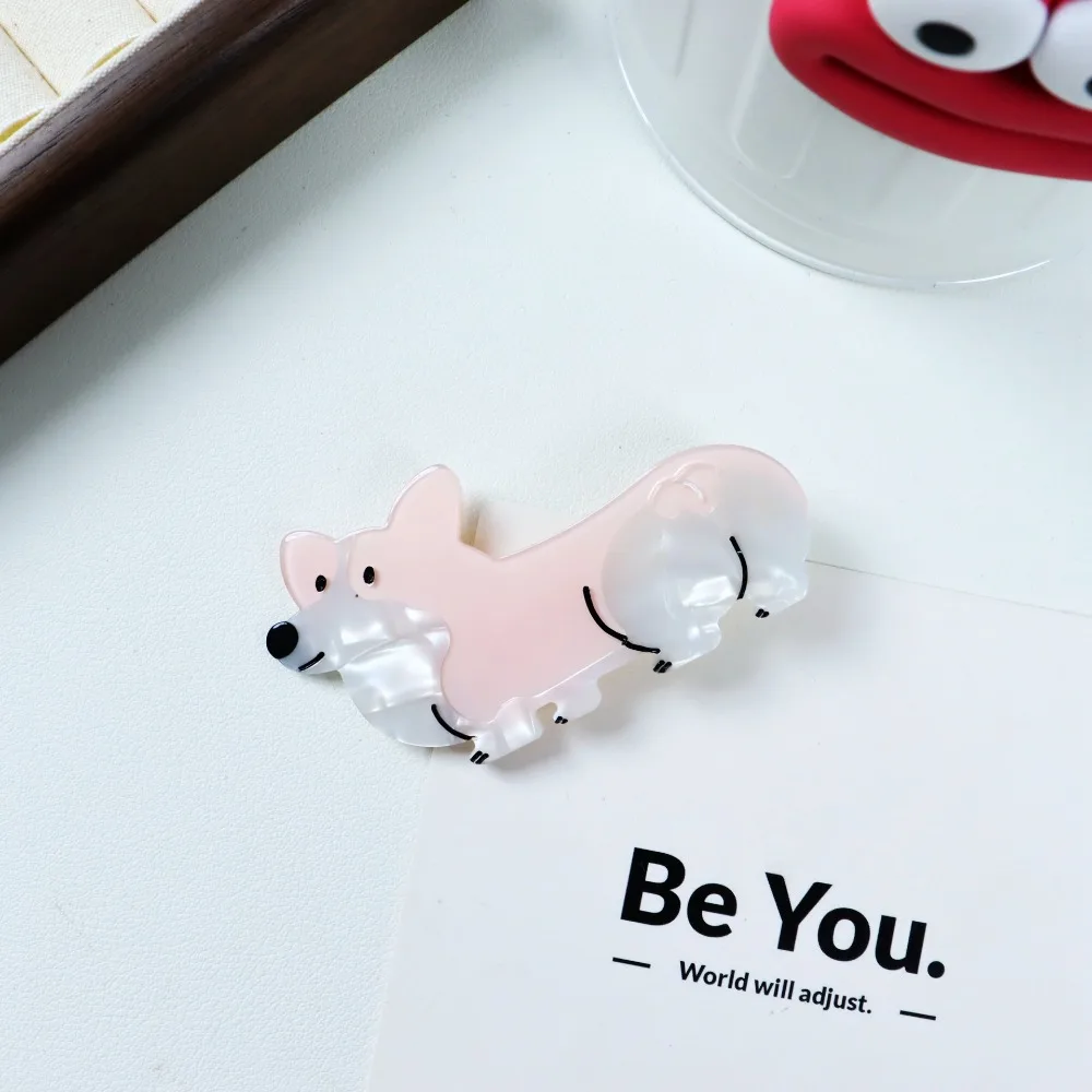 Sweet Animal Corgi Hair Clip Cartoon Headwear Acetate Puppy Hair Claw Fashion Creative Dog Hairpin Hair Accessories
Sweet Animal Corgi Hair Clip Cartoon Headwear Acetate Puppy Hair Claw Fashion Creative Dog Hairpin Hair Accessories
