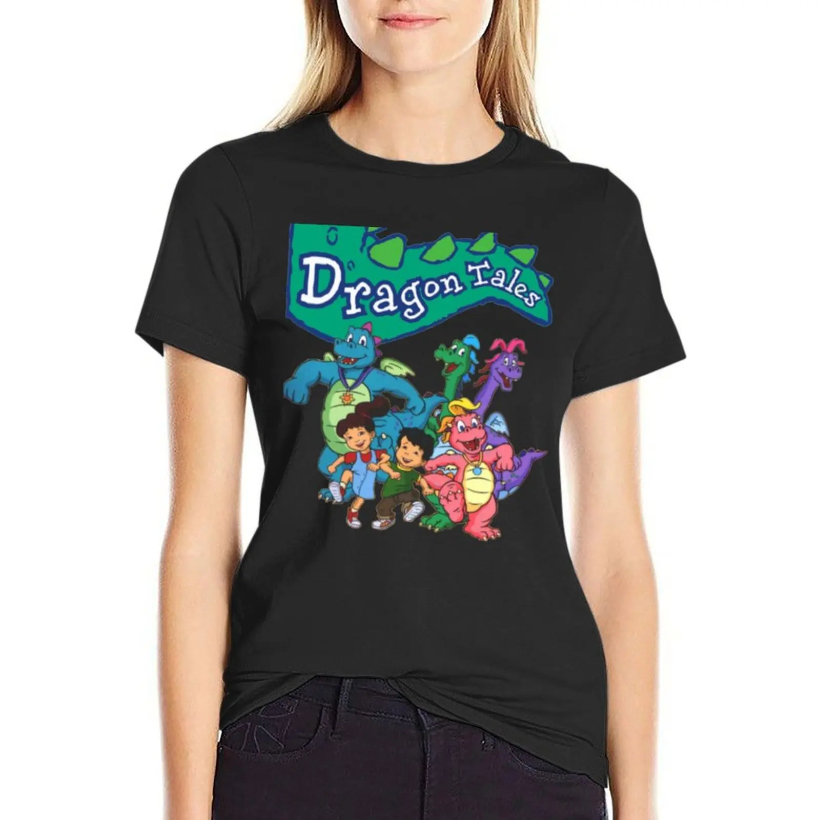 Футболка с рисунком Dragon Tales, тяжелая винтажная винтажная одежда, простые футболки больших размеров для женщин
Футболка с рисунком Dragon Tales, тяжелая винтажная винтажная одежда, простые футболки больших размеров для женщин