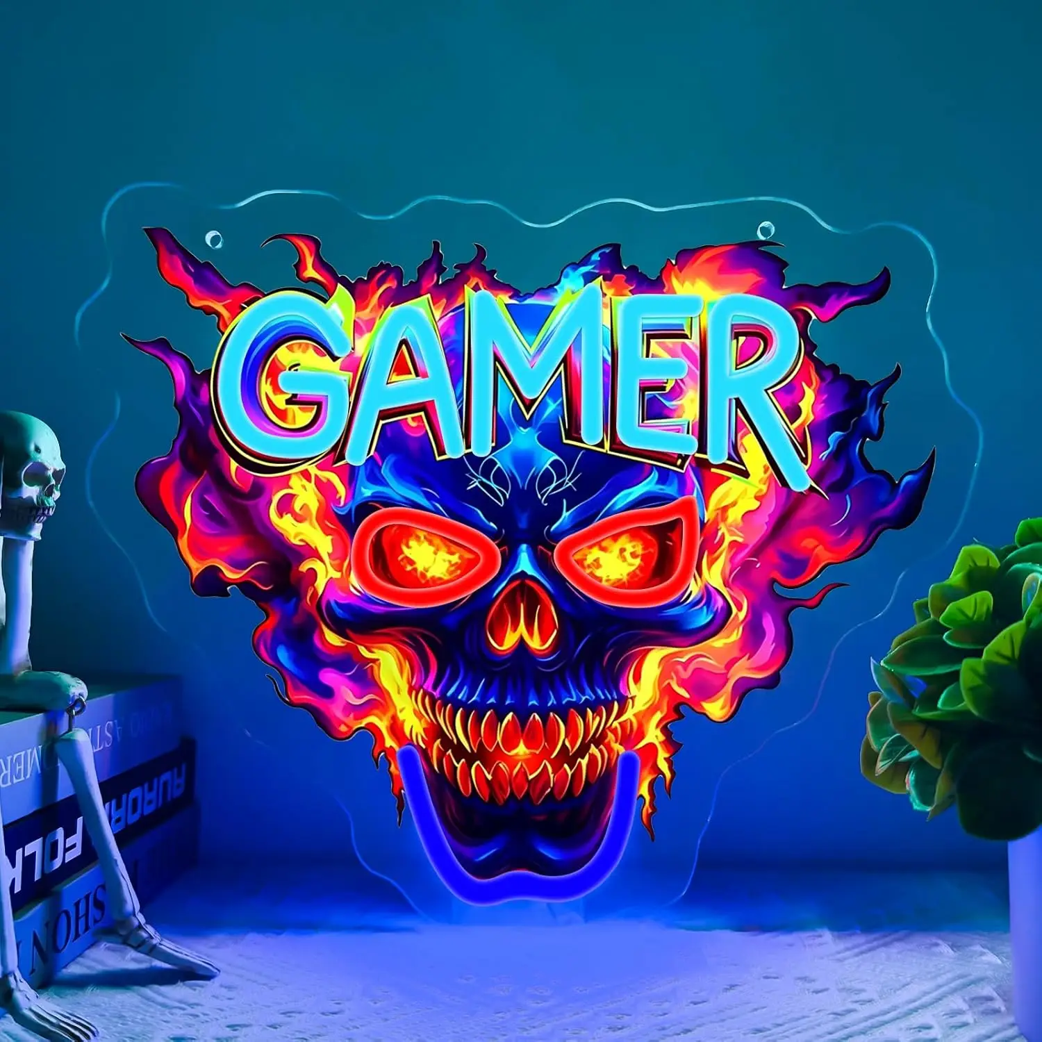 UV Printing Gamer Neon Sign USB Powered LED Light for Garage Bar Gaming Room Kids Room Bedroom Decoration Gift Art Wall Light
UV Printing Gamer Neon Sign USB Powered LED Light for Garage Bar Gaming Room Kids Room Bedroom Decoration Gift Art Wall Light