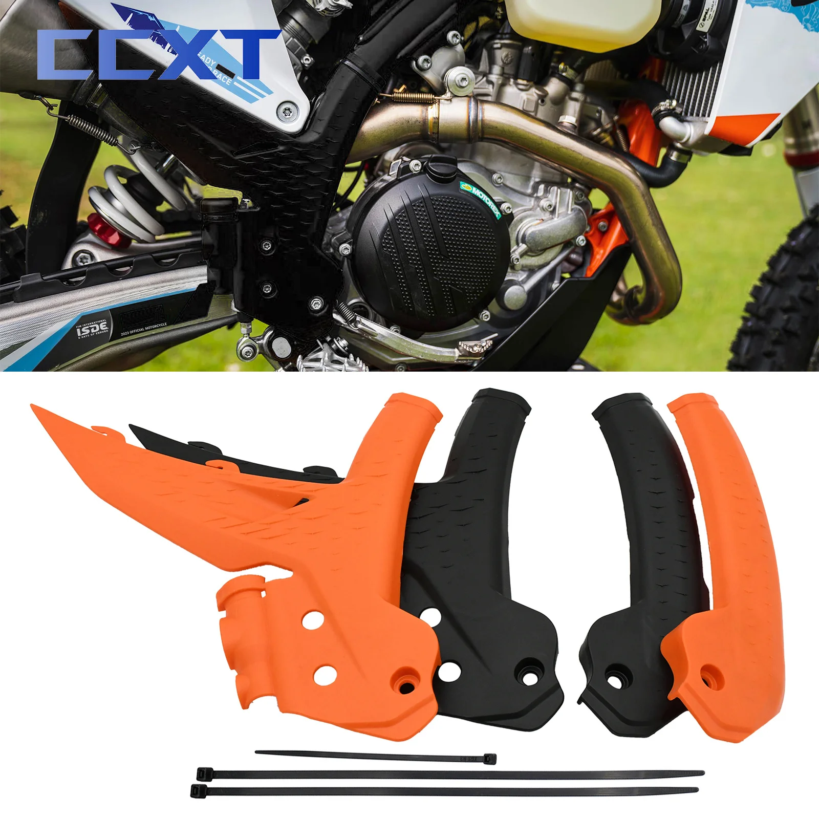 Защитная крышка рамы мотоцикла для KTM 125-450 XC XCF SX SXF 2023-2024 125-500 EXC EXCF XCW 2024 EXC250 EXC300 EXC350 
Защитная крышка рамы мотоцикла для KTM 125-450 XC XCF SX SXF 2023-2024 125-500 EXC EXCF XCW 2024 EXC250 EXC300 EXC350