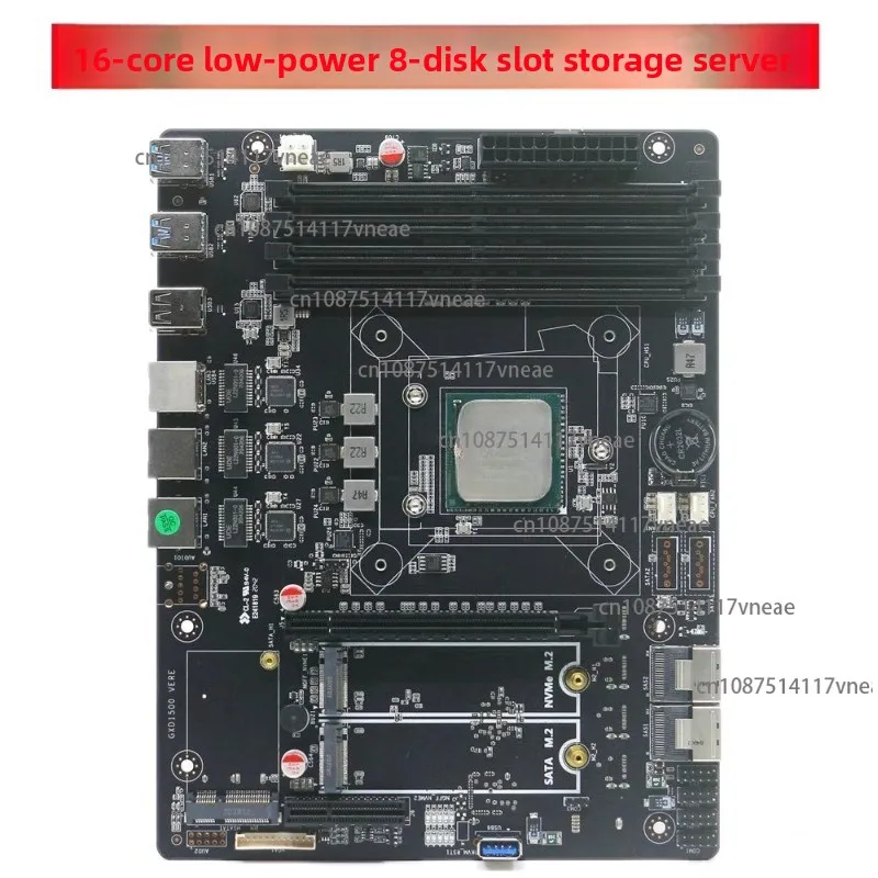 Материнская плата D-1581 с низким энергопотреблением, 16 ядер и 32 потоками DDR4 поддерживает небольшие серверы с 8 позициями дисков.
Материнская плата D-1581 с низким энергопотреблением, 16 ядер и 32 потоками DDR4 поддерживает небольшие серверы с 8 позициями дисков.