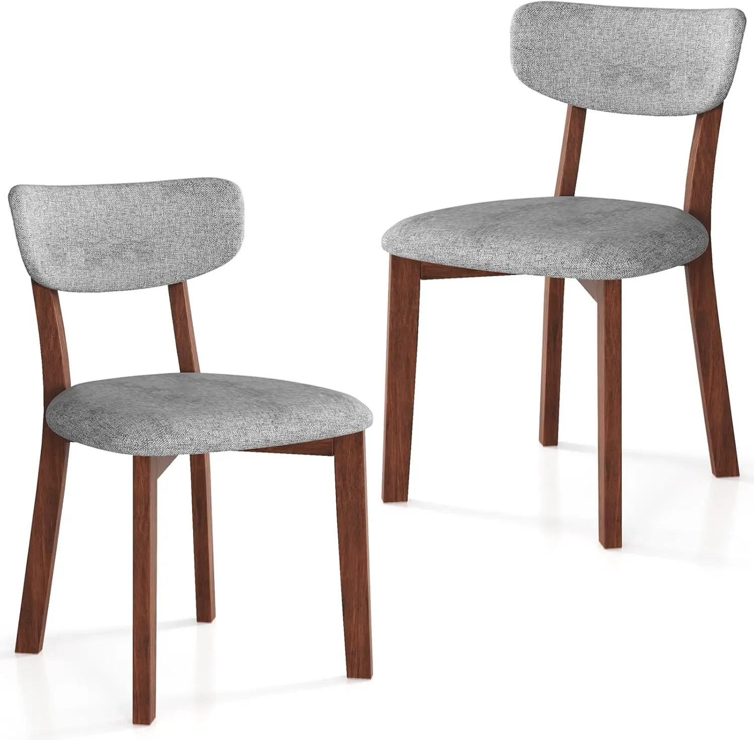 Wood Dining Chairs Set of 2, Farmhouse Style with Cushion Seat, Solid Rubber Wood Frame, Grey Upholstered Kitchen Chair
Wood Dining Chairs Set of 2, Farmhouse Style with Cushion Seat, Solid Rubber Wood Frame, Grey Upholstered Kitchen Chair