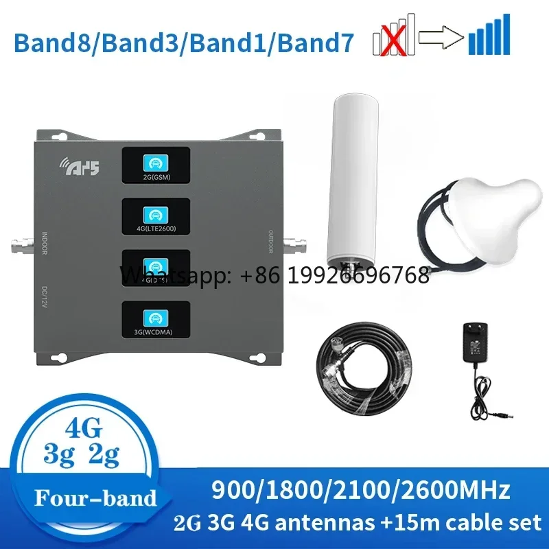 4-Band Mobile Signal Booster 2G 3G 4G 5G LTE Cell Phone Cellular 4G Signal Repeater Amplifier 2g 3g 4g Band Booster Amplifier
4-Band Mobile Signal Booster 2G 3G 4G 5G LTE Cell Phone Cellular 4G Signal Repeater Amplifier 2g 3g 4g Band Booster Amplifier