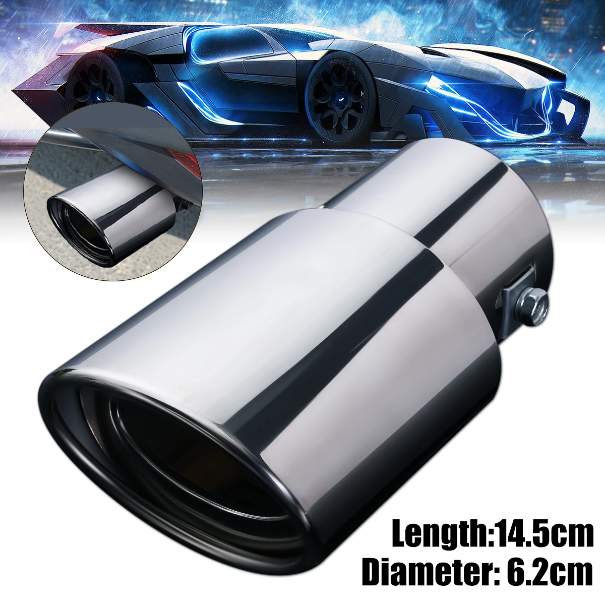 Universal Stainless Steel Car Rear Round Straight Exhaust Pipe Tail Muffler Tip
Universal Stainless Steel Car Rear Round Straight Exhaust Pipe Tail Muffler Tip