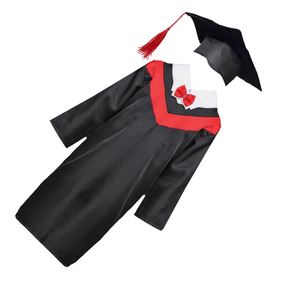 Children Graduation Gown Cap Set Kids Bachelor Dress Black Robe School Uniforms Up150cm Reusable cosplay Halloween
Children Graduation Gown Cap Set Kids Bachelor Dress Black Robe School Uniforms Up150cm Reusable cosplay Halloween