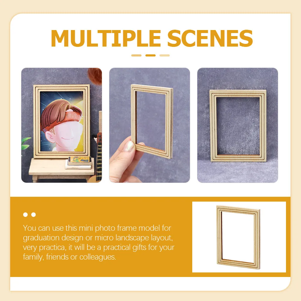 Wooden Mini Photo Frame Set 6pcs DIY Craft Model Kit for Home Decor Painting Scene Landscape Furniture Picture Frames
Wooden Mini Photo Frame Set 6pcs DIY Craft Model Kit for Home Decor Painting Scene Landscape Furniture Picture Frames