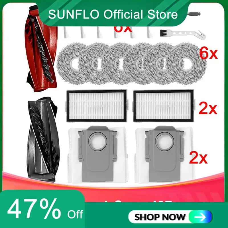 Запасная часть SUNFLO для робота-пылесоса Roborock Saros 10R, 1 пара основных щеток, боковых щеток, салфеток, фильтров, мешков для пыли
Запасная часть SUNFLO для робота-пылесоса Roborock Saros 10R, 1 пара основных щеток, боковых щеток, салфеток, фильтров, мешков для пыли