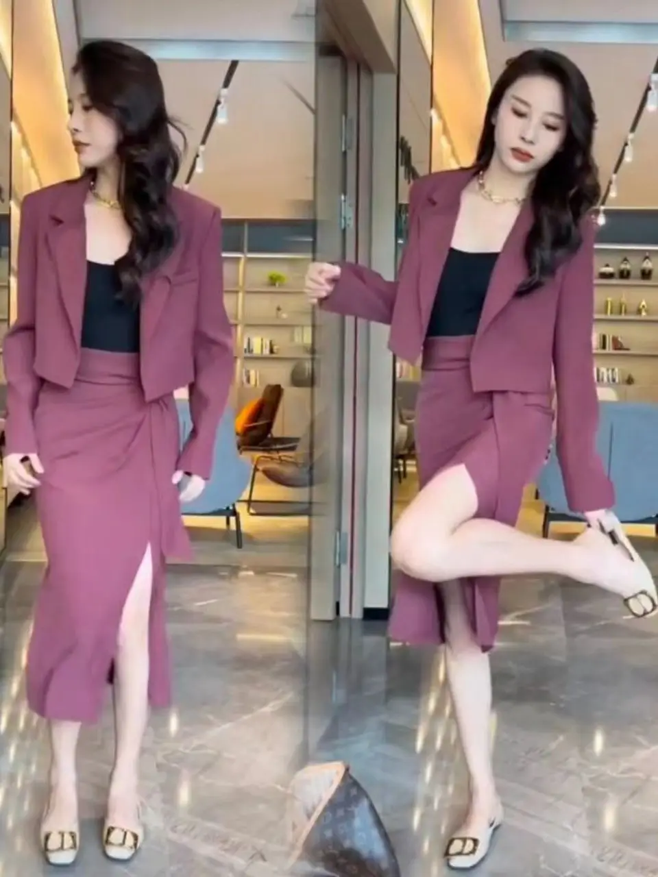 Spring New Arrival Suit Skirt Set High Waist A-Line Long Dr Casual Commute Sle Korean Faion plus Size Women's Outfits
Spring New Arrival Suit Skirt Set High Waist A-Line Long Dr Casual Commute Sle Korean Faion plus Size Women's Outfits