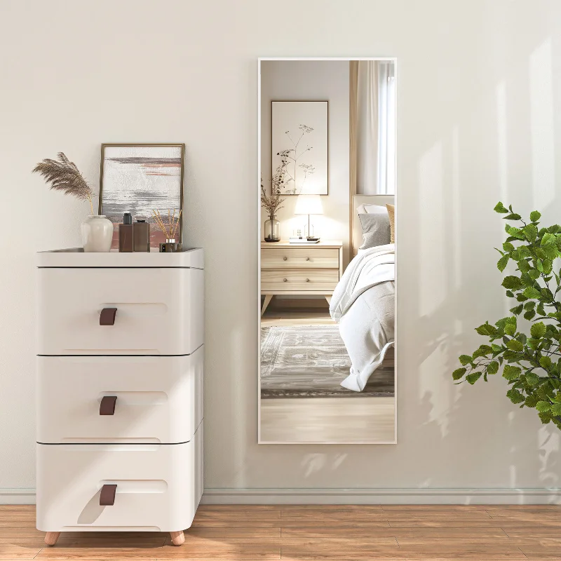 Door Mirror Full Length, 44"x 16" Full Body Over The Door Hanging Wall Mounted Mirror for Bedroom, Living Room, Cloakroom
Door Mirror Full Length, 44"x 16" Full Body Over The Door Hanging Wall Mounted Mirror for Bedroom, Living Room, Cloakroom