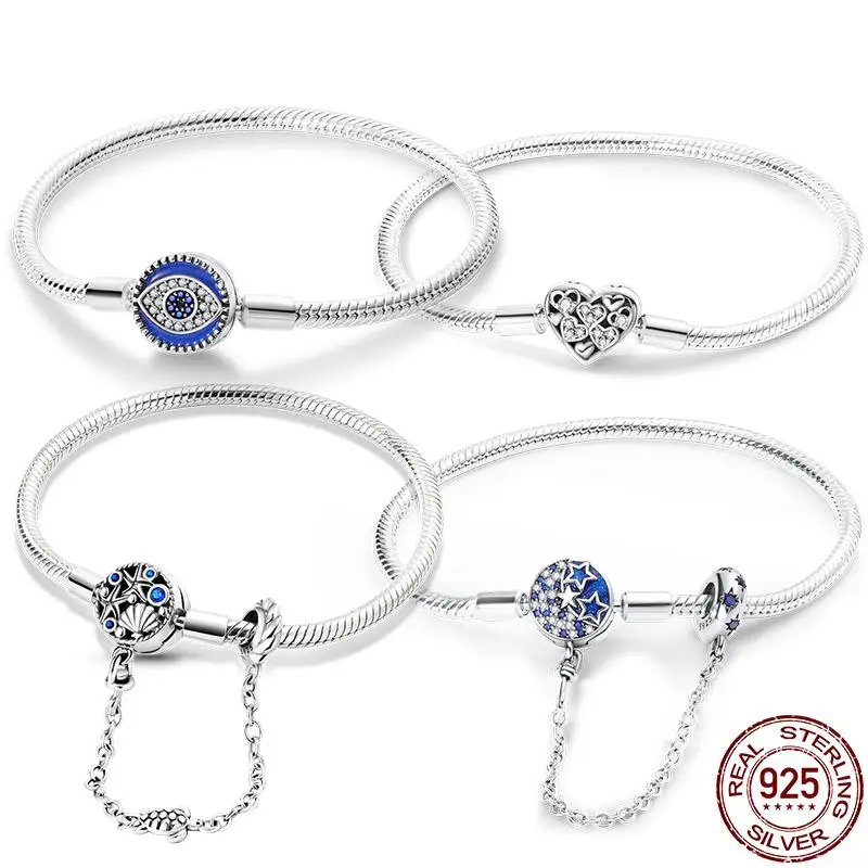 925 Sterling Silver Starfish Shell Sea Turtle Foundation Chain Bracelet Fit Original DesignCharms DIY Jewelry Bracelet For Women
925 Sterling Silver Starfish Shell Sea Turtle Foundation Chain Bracelet Fit Original DesignCharms DIY Jewelry Bracelet For Women