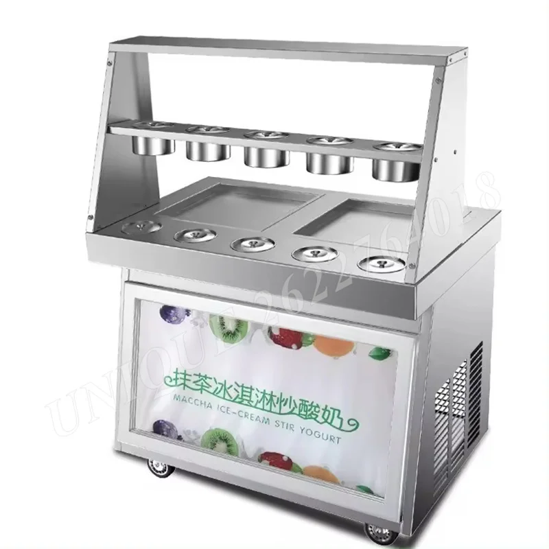 Commercial Yoghurt Ice Frying Machine Multifunctional Square Pot Ice Cream Rolls Fried Automatic Fruit Ice Porridge Equipment
Commercial Yoghurt Ice Frying Machine Multifunctional Square Pot Ice Cream Rolls Fried Automatic Fruit Ice Porridge Equipment