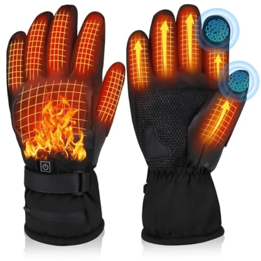 Lightweight Heated Gloves with Ultra-Thin 5000mAh Battery and USB-C Charging - 8Hrs Warmth for Men/Women Waterproof for Skiing
Lightweight Heated Gloves with Ultra-Thin 5000mAh Battery and USB-C Charging - 8Hrs Warmth for Men/Women Waterproof for Skiing