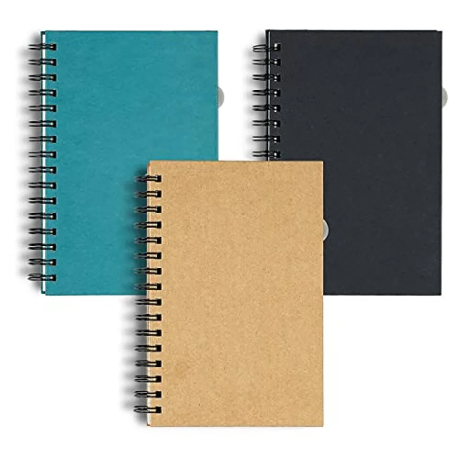 3 Packs Spiral Notebook, Spiral Ruled Journal with Hard Cover, 5.5" x 8.5", 240 Pages, 100 GSM Paper, Notebooks for Work School
3 Packs Spiral Notebook, Spiral Ruled Journal with Hard Cover, 5.5" x 8.5", 240 Pages, 100 GSM Paper, Notebooks for Work School