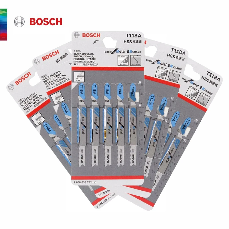 Bosch Jigsaw Blades 5 Pieces Wood Plastic Metal Cutting Saw Blades Bosch Accessories
Bosch Jigsaw Blades 5 Pieces Wood Plastic Metal Cutting Saw Blades Bosch Accessories