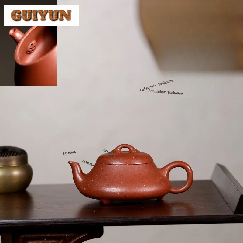 210ml Vintage Yixing Purple Clay Teapots Handmade Stone Scoop Pot Raw Ore Downhill Mud Kettle Zisha Tea Set Drinkware Collection
210ml Vintage Yixing Purple Clay Teapots Handmade Stone Scoop Pot Raw Ore Downhill Mud Kettle Zisha Tea Set Drinkware Collection