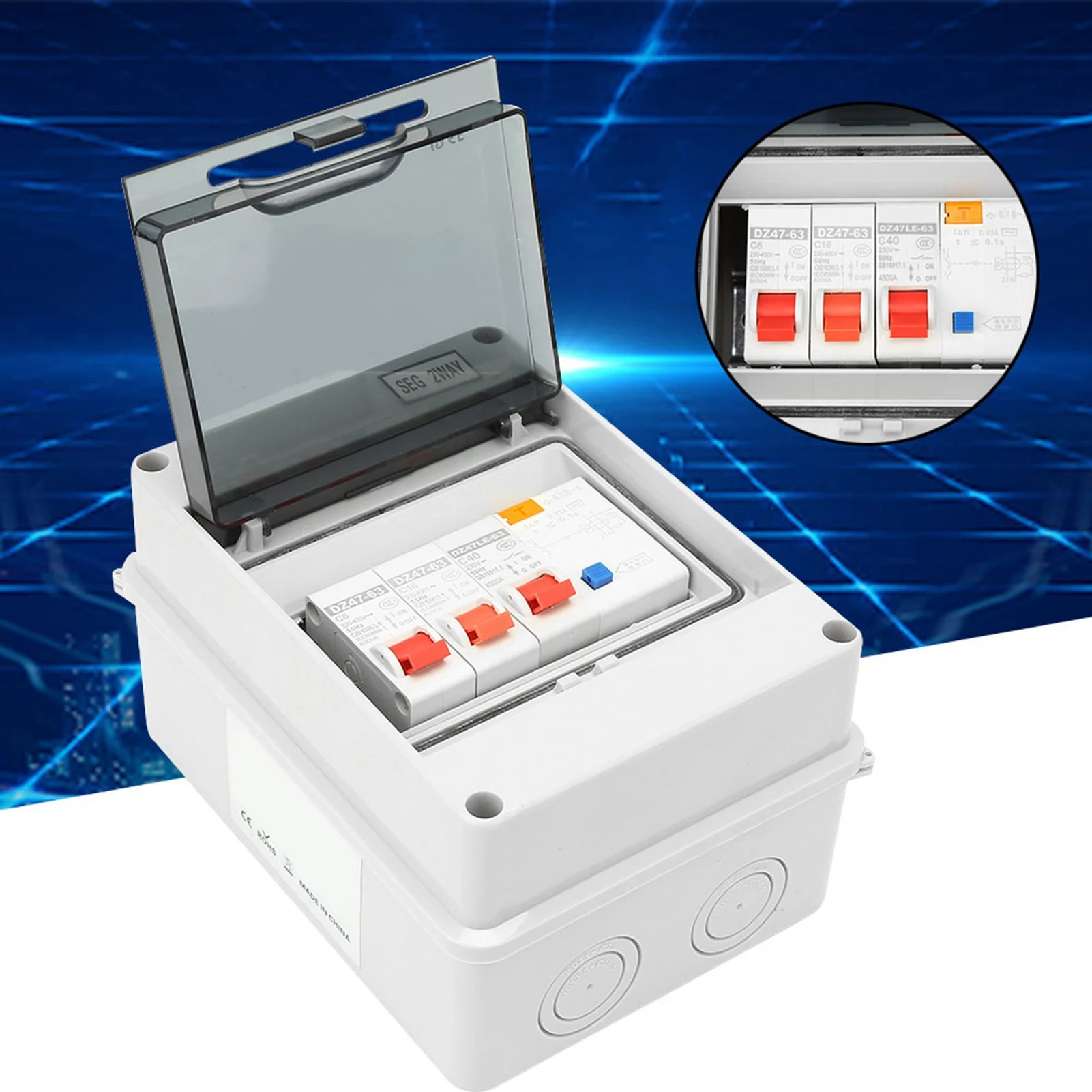 Garage Consumer Unit 2 Way Garage Consumer Unit 40A 30mA RCD 2MCB 6a16A Consumer Unit Workshop Consumer Unit
Garage Consumer Unit 2 Way Garage Consumer Unit 40A 30mA RCD 2MCB 6a16A Consumer Unit Workshop Consumer Unit
