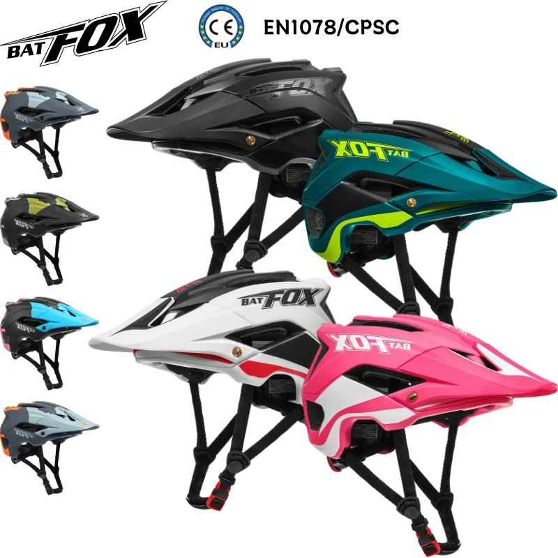 BATFOX DH MTB Mountain Bike Helmet For Men and Women Cycling Protection Lightweight 380G Bicycle Helmet Outdoor Sports Helmet
BATFOX DH MTB Mountain Bike Helmet For Men and Women Cycling Protection Lightweight 380G Bicycle Helmet Outdoor Sports Helmet