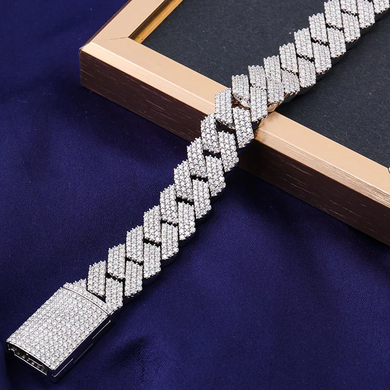 Provence real 10K white gold cuban link chain bracelets for men punk lab diamond gold chain bracelets hip hop personalized gifts
Provence real 10K white gold cuban link chain bracelets for men punk lab diamond gold chain bracelets hip hop personalized gifts