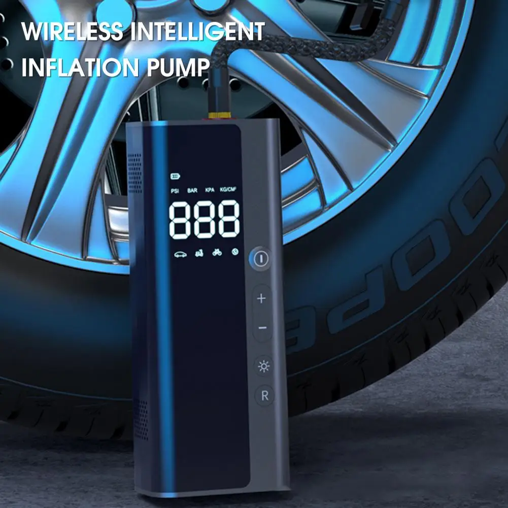 Car Air Pump LCD Screen LED Light USB Rechargeable Low Noise Fast Filling Intelligent Max 150PSI Electric Air Pump for Car
Car Air Pump LCD Screen LED Light USB Rechargeable Low Noise Fast Filling Intelligent Max 150PSI Electric Air Pump for Car
