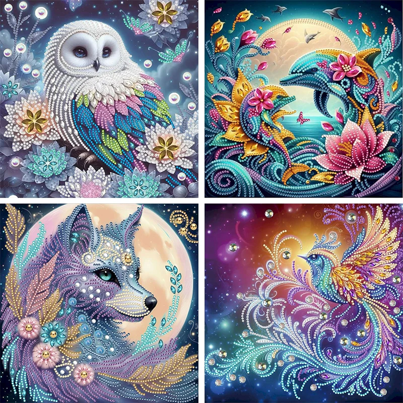 GATYZTORY Diamond Embroidery Dolphin 5D Diamond Painting Kit Animals Mosaic Special Shape Beaded Pictures Home Decor
GATYZTORY Diamond Embroidery Dolphin 5D Diamond Painting Kit Animals Mosaic Special Shape Beaded Pictures Home Decor