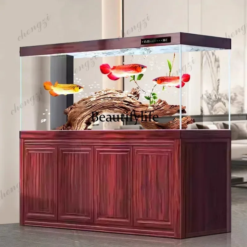 HR NQ Self-Cleaning Arowana Aquarium, Large Living Room Fish Tank with Bottom Filter Cabinet and Ultra Clear Glass Furniture
HR NQ Self-Cleaning Arowana Aquarium, Large Living Room Fish Tank with Bottom Filter Cabinet and Ultra Clear Glass Furniture